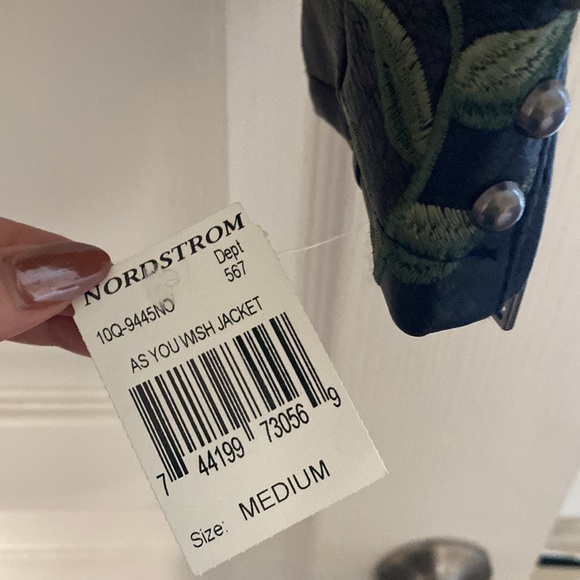 BlankNYC Embroidered Faux Leather Jacket - Picture 7 of 15